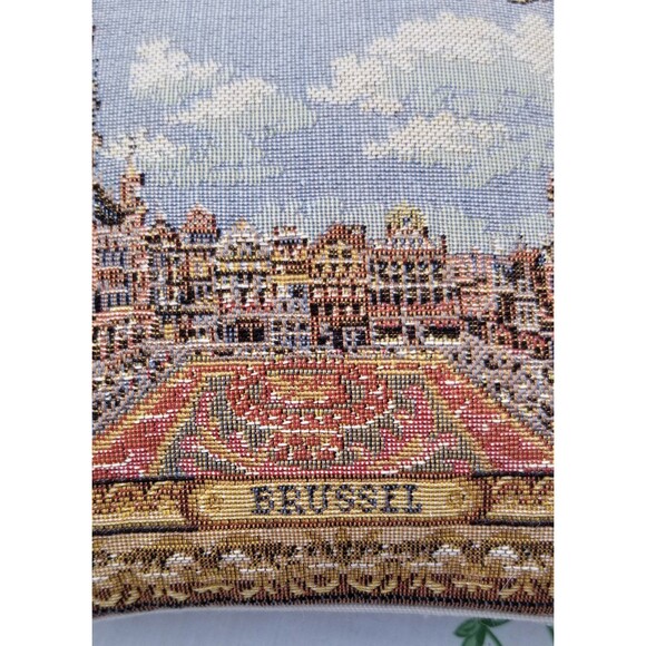 Vintage Gobelins art Brussel Pillow - Picture 5 of 10